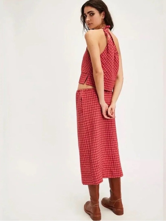 Free People Dresses & Skirts - NEW Free People Harper Plaid Skirt Set size Large